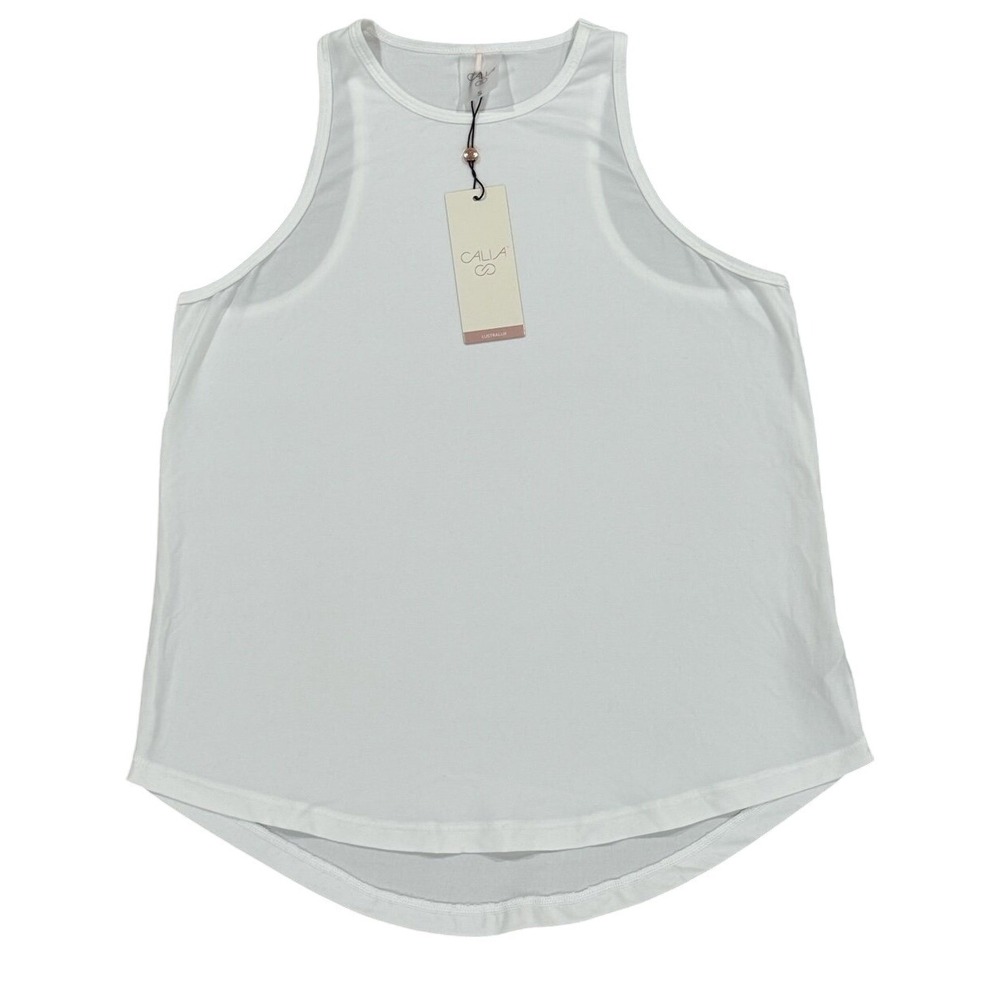 Calia Everyday‎ Shirttail Tank Women's Small White